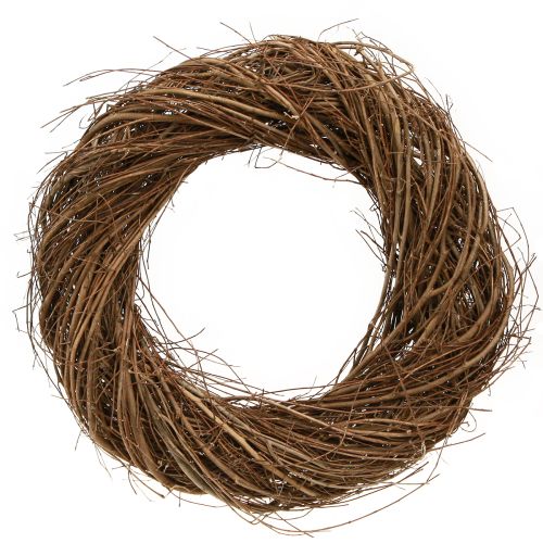 Floristik24 Decorative wreath natural elm branches Ø32cm–35cm H6.5cm 2pcs