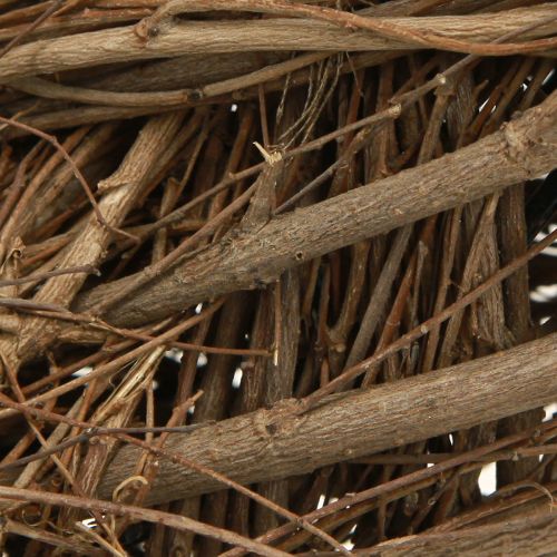 Floristik24 Decorative wreath made of elm branches in natural Ø28–30cm H6.5cm 2pcs