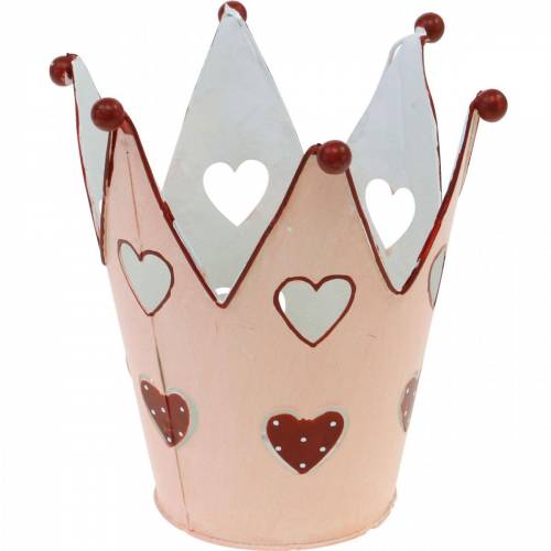 Floristik24 Decorative crown, metal lantern, planter for Valentine&#39;s Day, metal decoration with a heart