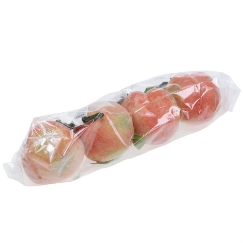 Floristik24 Deco fruit peach pink Ø8cm L10cm 4pcs