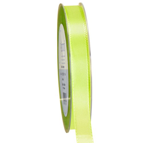 Decorative ribbon gift ribbon lime green 15mm 50m