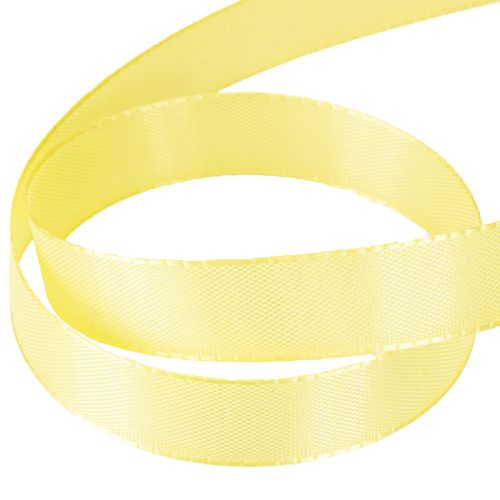 Product Decorative ribbon taffeta ribbon gift ribbon light yellow 15mm 50m