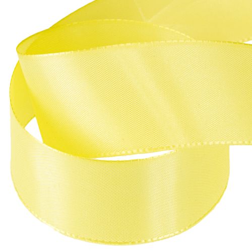 Product Decorative ribbon taffeta ribbon gift ribbon light yellow 40mm 50m