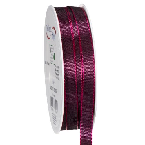 Decorative ribbon, narrow, glossy taffeta ribbon for gift wrapping, 10mm wide, 50m long buy online | Floristik24.ie
