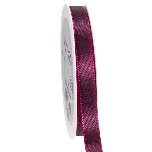 Product Narrow taffeta gift ribbon for creative decorations, 15mm wide, 50m long