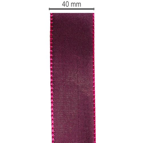 Gift ribbon, purple taffeta ribbon, elegantly shiny, 25mm wide, 50m long | Floristik24.ie