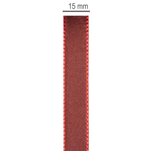 Gift ribbon, festive taffeta ribbon for crafting, 15mm wide, 50m long | Floristik24.ie