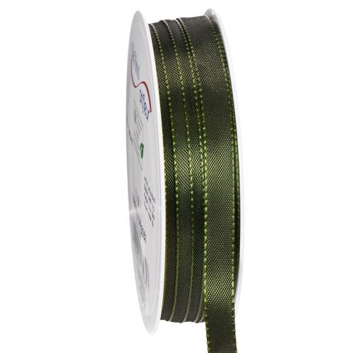 Decorative ribbon, narrow taffeta ribbon for creative gift wrapping, 10mm wide, 50m long