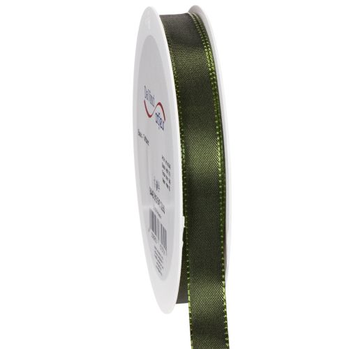 Gift ribbon with woven edge, taffeta ribbon for crafting, 15mm wide, 50m long buy online | Floristik24.ie