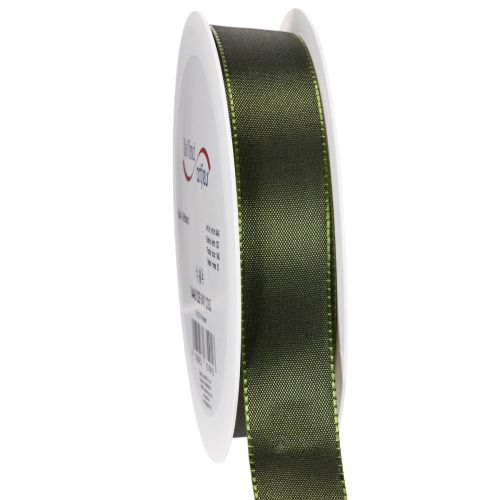 Decorative ribbon, shiny taffeta ribbon for decoration, 25mm wide, 50m long buy online | Floristik24.ie