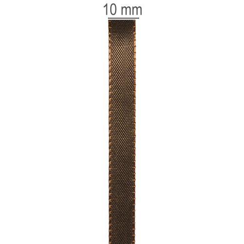 Decorative taffeta ribbon on a roll for gift wrapping and crafting, 10mm wide, 50m long | Floristik24.ie