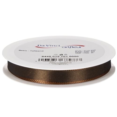 Brown taffeta gift ribbon for