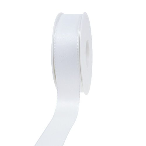 Decoration ribbon white 40mm 50m