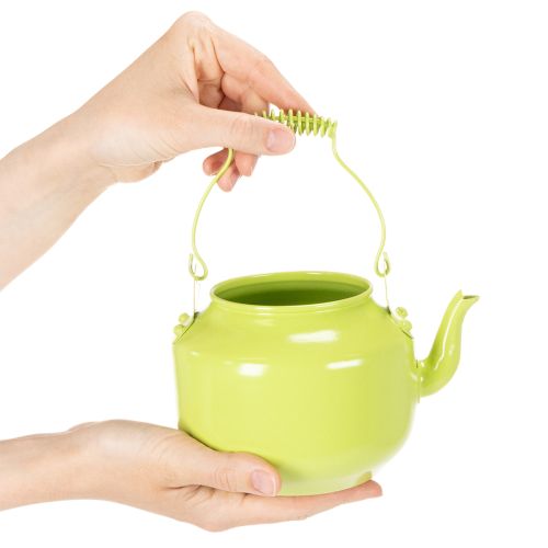 Decorative teapot as a flower vase, nostalgic retro style | Floristik24.ie