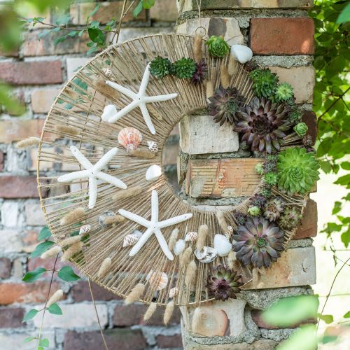 Floristik24 Decorative hoop, metal ring, decorative ring for hanging patina Ø37cm 3pcs