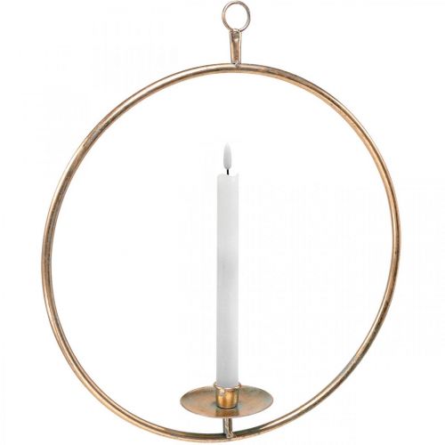 Decorative ring for hanging candle holder Golden Vintage Ø39cm