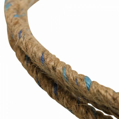 Product Decorative jute ring Ø30cm Scandi style for hanging, wall wreath, door wreath, set of 3