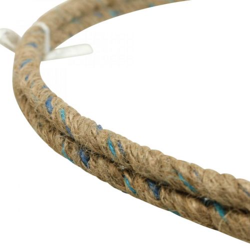 Product Decorative jute ring 40cm, set of 2, Boho &amp; Scandi decor for wall &amp; door