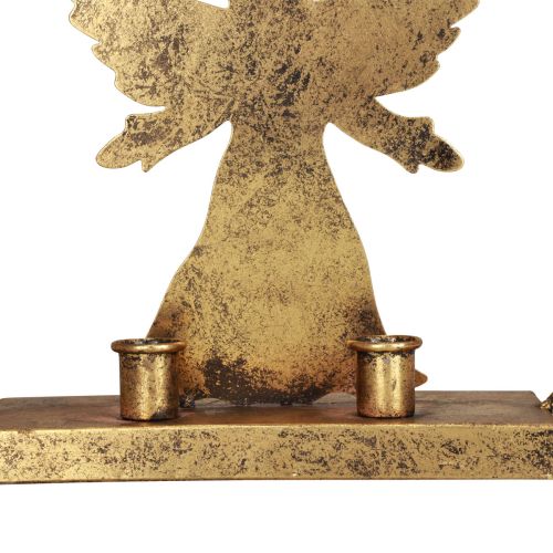 Floristik24 Decorative ring metal angel decorative candle holder Christmas Ø37.5cm