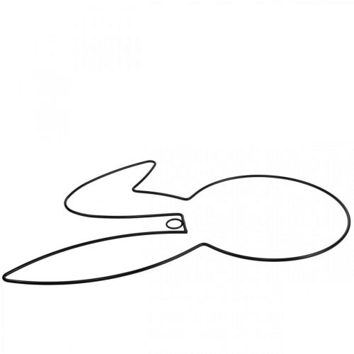 Floristik24 Decorative ring Easter bunny decoration metal, hanging decoration Easter 40.5cm