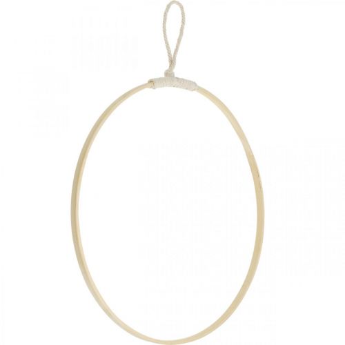 Floristik24 Decorative ring for hanging, window decoration, wall decoration natural colors Ø30cm 4pcs