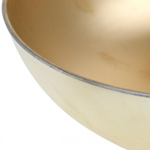 Floristik24 Decorative bowl gold plant bowl plastic Ø30cm H9cm