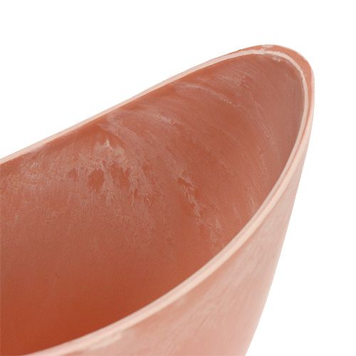 Floristik24 Decorative bowl light orange 20cm x 9cm H11.5cm, 1p