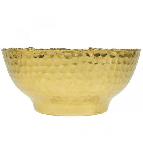 Floristik24 Decorative bowl metal Vintage bowl gold Metal bowl Ø16cm