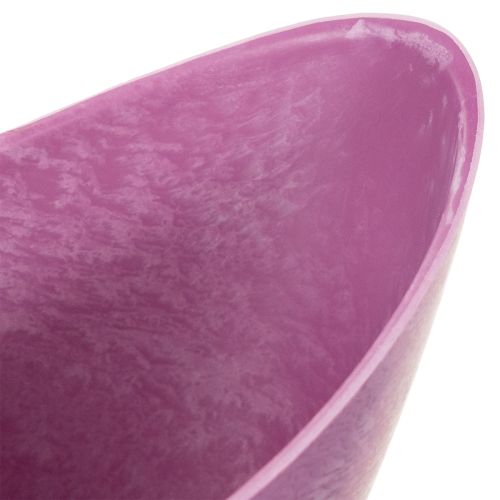 Pink Plastic Decorative Bowl 20cm x 9cm x 11.5cm | Floristik24.ie