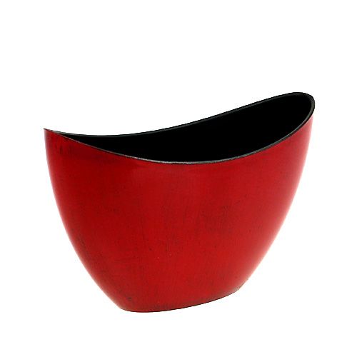 Product Decorative bowl plastic red-black 24cm x 10cm x 14cm, 1p