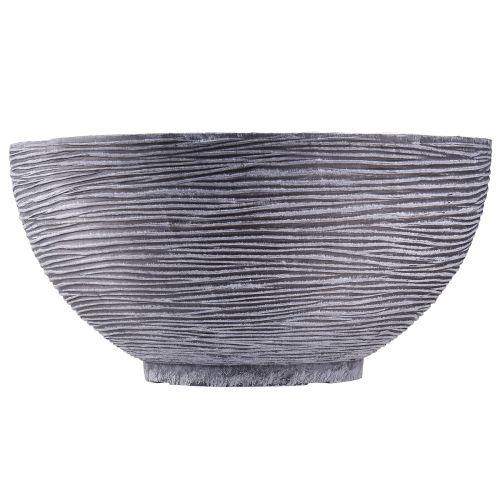 Product Decorative bowl round plant bowl grey black Ø40cm H19,5cm