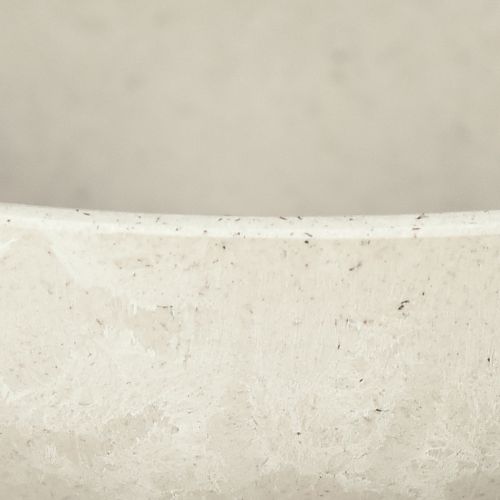 Floristik24 Decorative bowl with base plastic bowl round cream Ø19cm H8cm