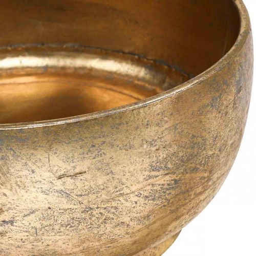 Floristik24 Decorative bowl metal golden antique look Ø23.5/33/43cm set of 3