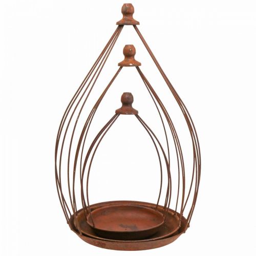 Floristik24 Decorative bowl rust patina decoration hanging decoration Ø18.5/24.5/27cm