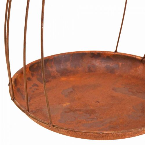 Floristik24 Decorative bowl rust patina decoration hanging decoration Ø18.5/24.5/27cm