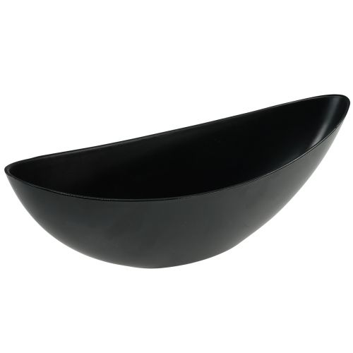 Product Decorative Bowl Black Table Decoration Plant Boat 38.5x12.5x13cm