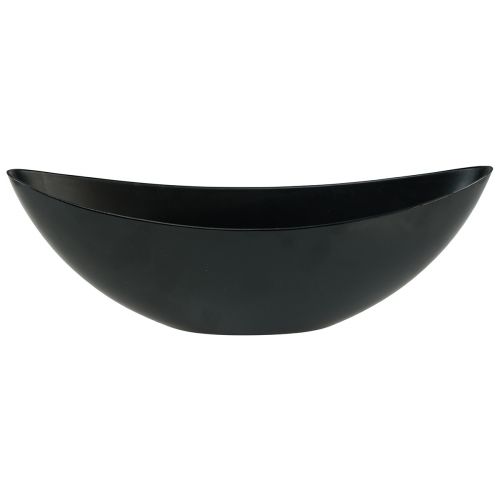 Product Decorative Bowl Black Table Decoration Plant Boat 38.5x12.5x13cm
