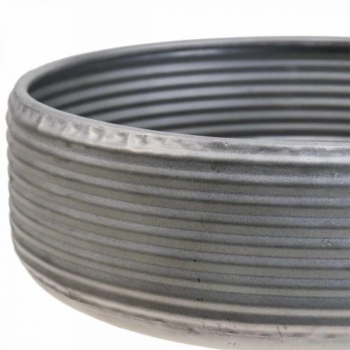 Floristik24 Decorative bowl large metal bowl gray 30/38/46cm set of 3