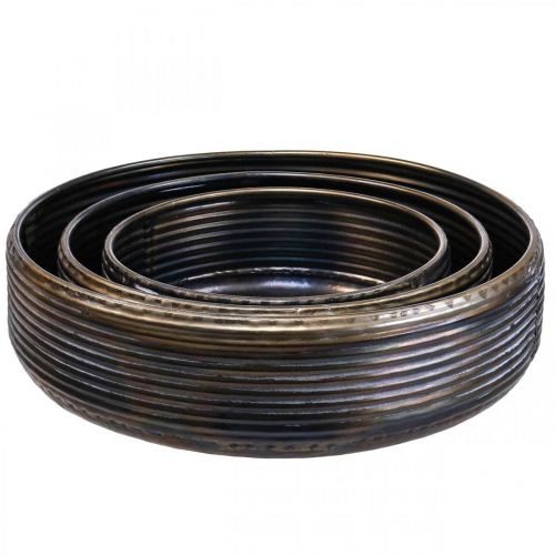 Floristik24 Decorative bowl large bowl metal antique look 30/38/46cm set of 3