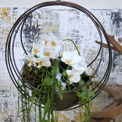 Product Decorative bowl for hanging flower basket metal Ø31cm H55.5cm