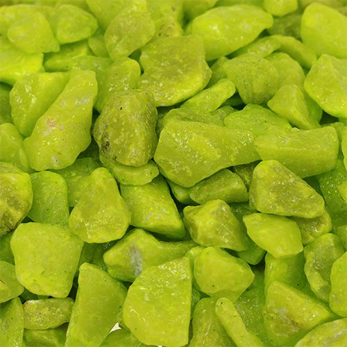 Product Decorative stones 9mm - 13mm apple green 2kg