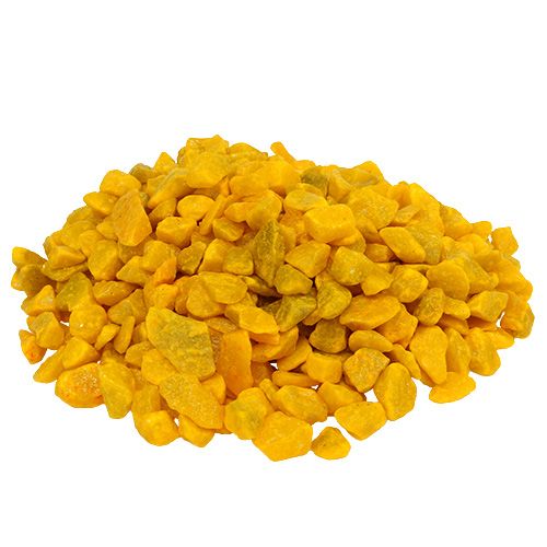 Floristik24 Decorative stones 9mm - 13mm yellow 2kg