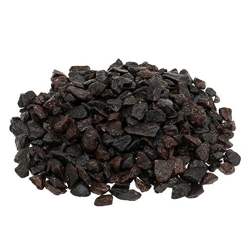 Floristik24 Decorative stones 9mm - 13mm coffee 2kg
