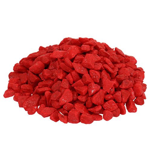 Decorative stones 9mm - 13mm red 2kg
