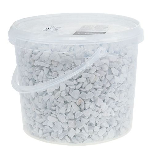 Product Decorative stones 9mm - 13mm white 5L
