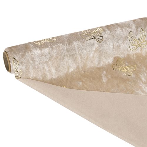 Table runner, decorative fabric, patterned, wide bows, 35x120cm, 2 pieces | Floristik24.ie