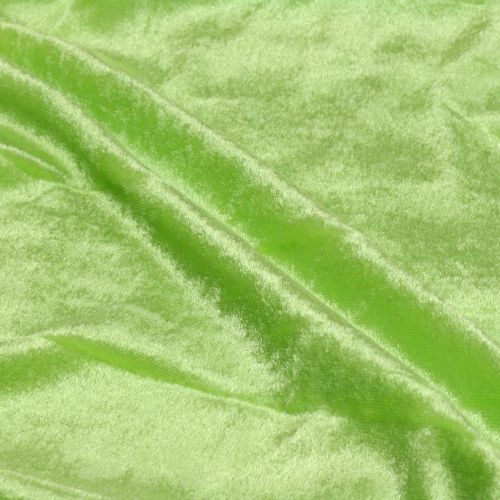 Floristik24 Decorative fabric velvet apple green 140cm x 300cm
