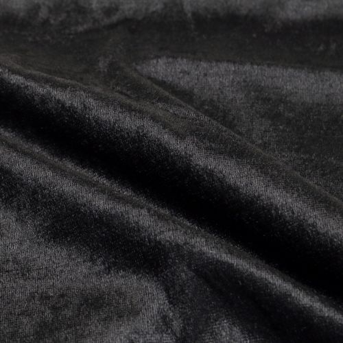 Floristik24 Decorative fabric velvet black 140cm x 270cm