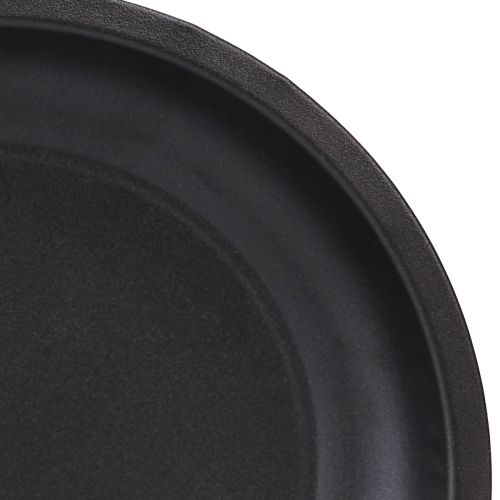 Product Decorative plate round metal in black Ø23cm H2.5cm 3pcs