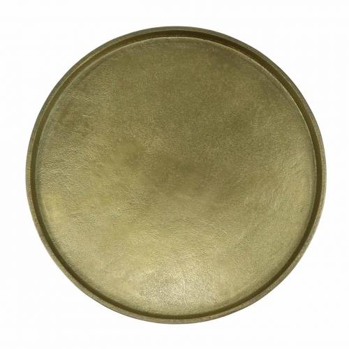 Floristik24 Decorative plate clay Ø20cm gold